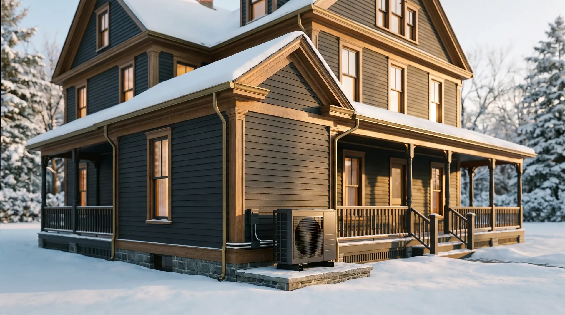Editorial illustration of a New Hampshire home in Bethlehem