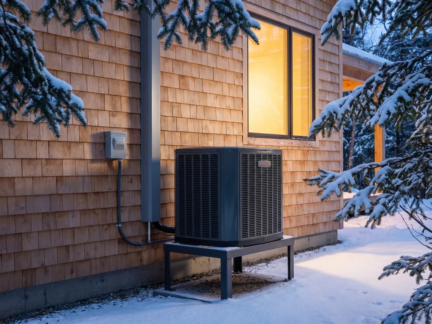 A well-kept Conway, NH home of the kind Dave installs heat pumps in