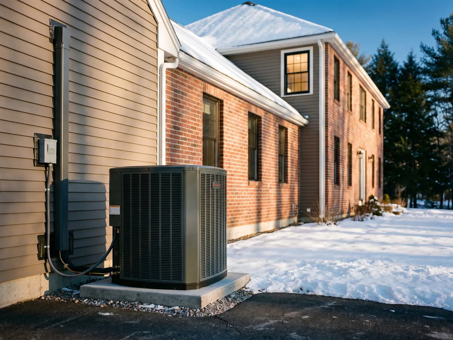 A well-kept Derry, NH home of the kind Dave installs heat pumps in