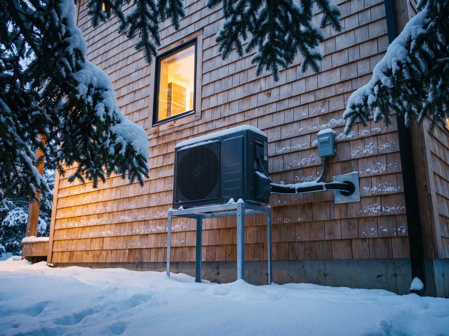 Editorial illustration for Heat Pumps in a White Mountains Second Home, view 1
