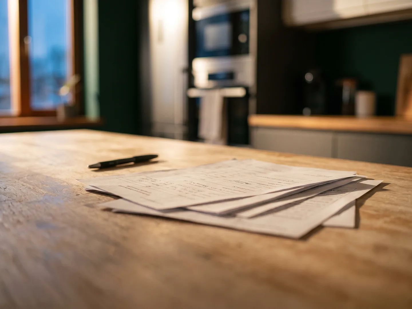 Heat pump incentive paperwork beside project notes