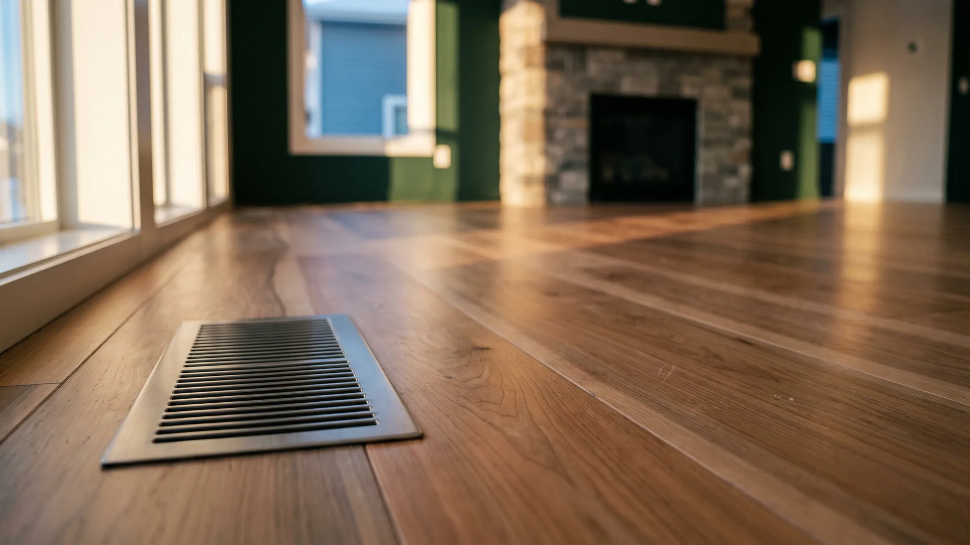 Warm air moving through a home's existing floor registers