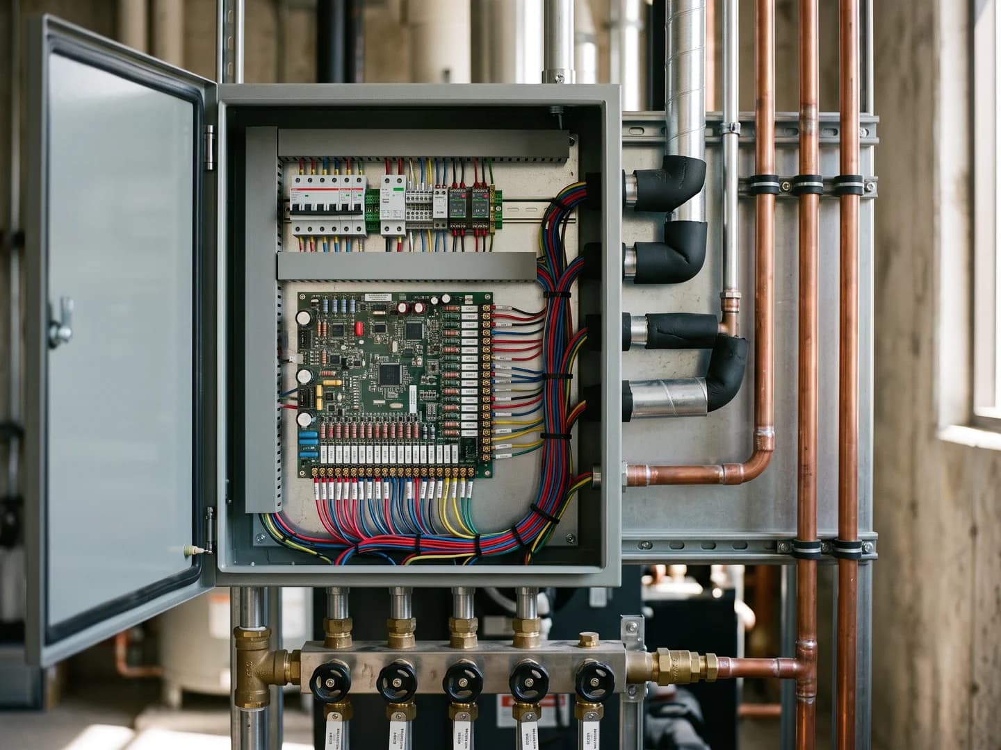Heating controls being checked without removing a service panel